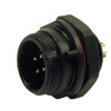 SP1312/P4 Вилка 4 контакти на панель, IP68, 200В, 5А, пайка, WEIPU SP1312/P4 Вилка 4 контакти на панель, IP68, 200В, 5А, пайка, WEIPU